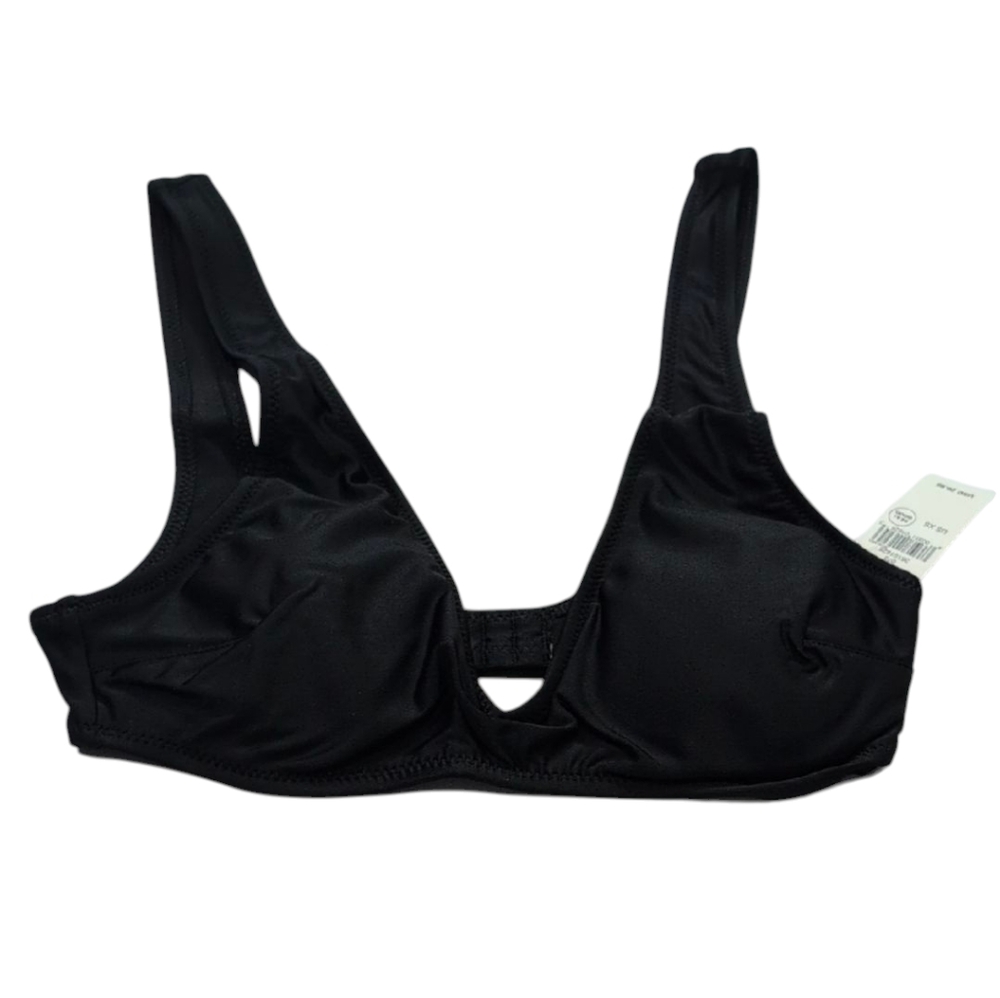 Aerie Black Scoop Bikini Top Size XS